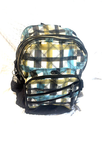 Llbean plaid backpack - plaid, -3